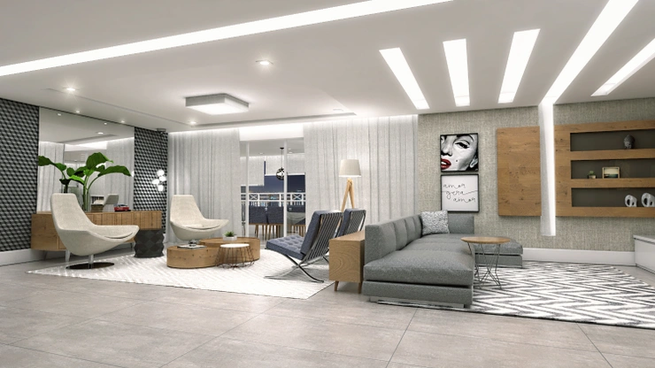 Forro de Gesso com Iluminação em Led e Sanca - Top Line Gesso Londrina