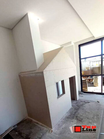 Casinha de Boneca em Gesso Acartonado Drywall (antes) | Londrina - PR