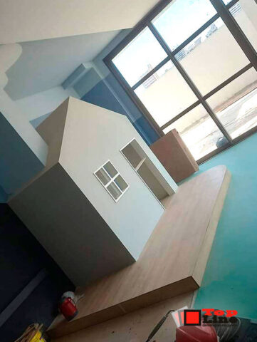 Casinha de Boneca em Gesso Acartonado Drywall (depois) | Londrina - PR