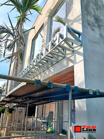 Fachada em Steel Frame Glasroc | Projeto com Gesso - Casa em Condomínio - Londrina - PR