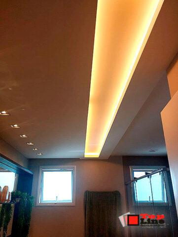 Forro de Gesso com Iluminação Indireta | Residência