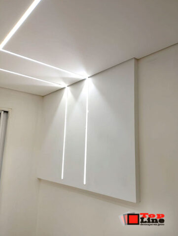 Forro de Gesso com Perfil em Led | Residência